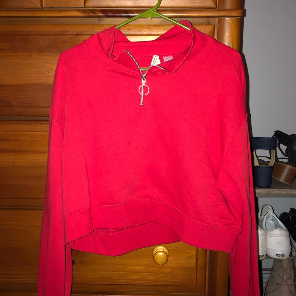 Cropped Quarter Zip